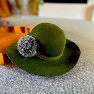 Anthropologie Santelli Francesca Floppy Wool Hat